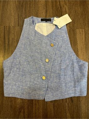 Zara Linen Vest